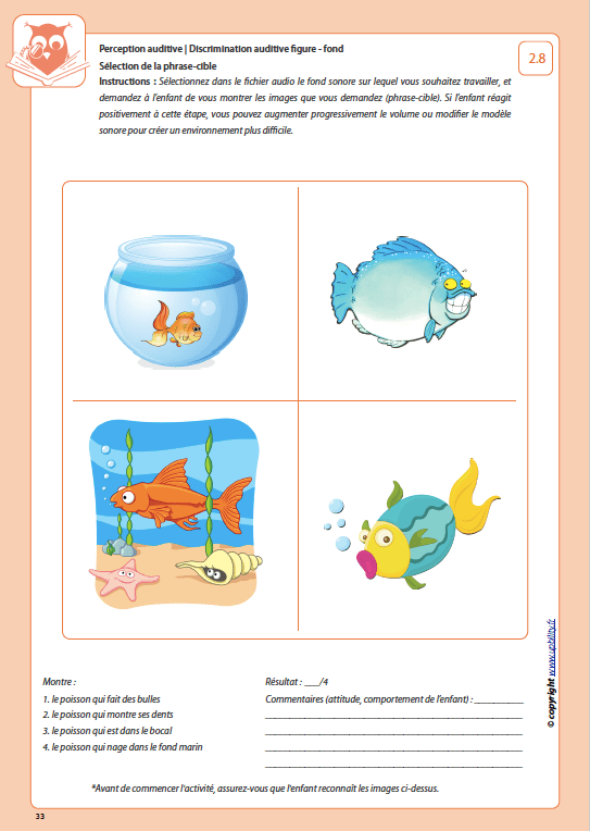 Développement de la perception auditive | DISCRIMINATION AUDITIVE FIGURE - FOND - Image 3