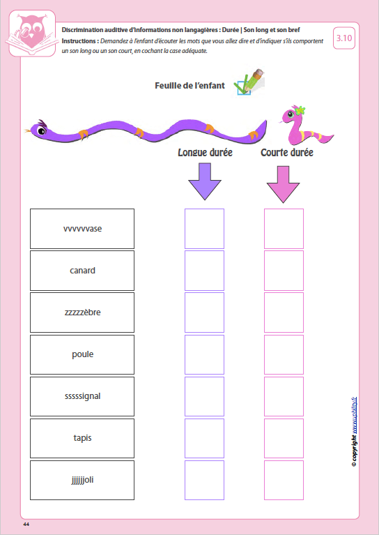 Développement de la perception auditive | LA DISCRIMINATION AUDITIVE - Image 4