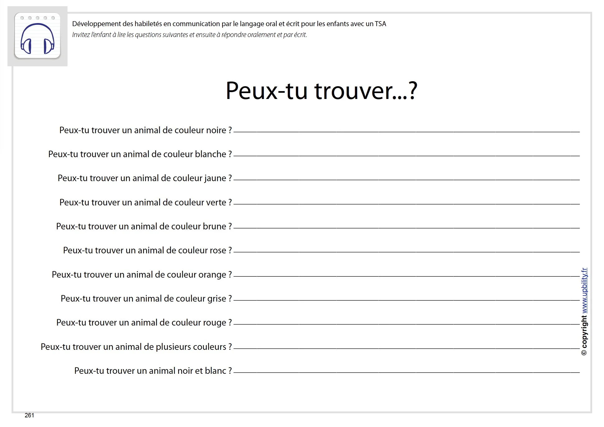 Développement des habiletés en communication par le langage oral et écrit pour les enfants avec un TSA - Image 5