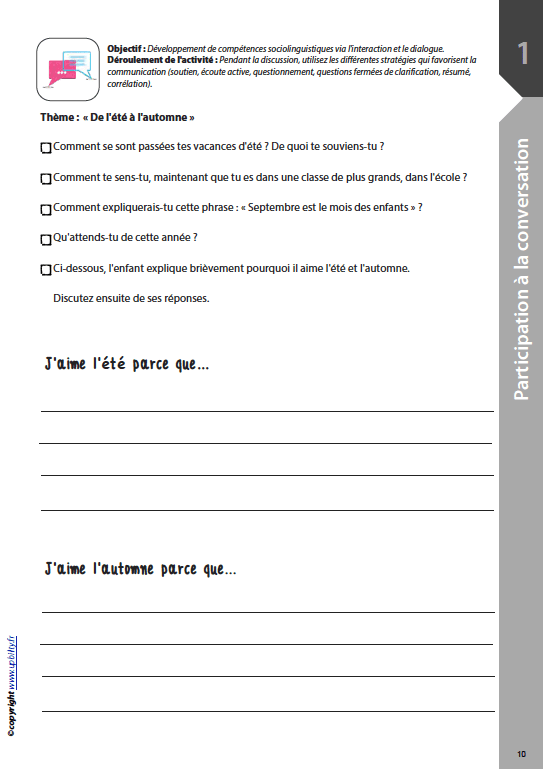 DÉVELOPPEMENT DU DISCOURS ORAL | Pour les élèves de CM1 - Image 3