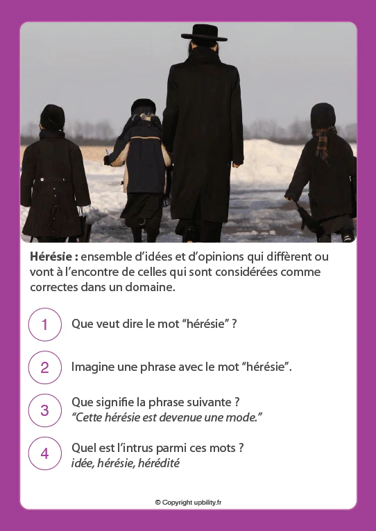 FICHES ILLUSTRÉES | Développement du vocabulaire (13-14 ans) - Image 4