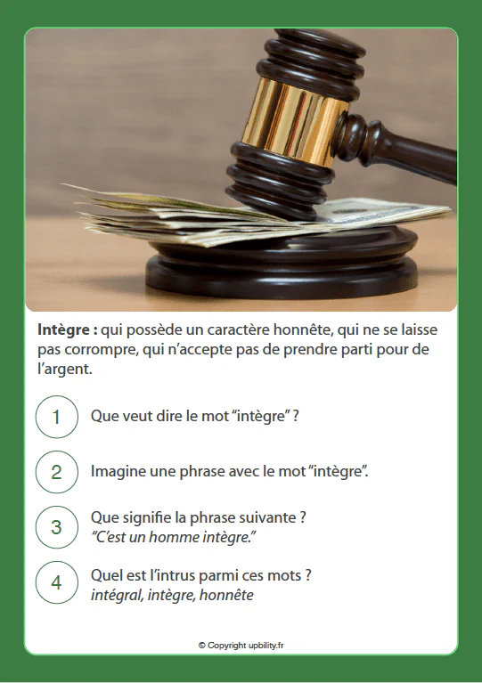 FICHES ILLUSTRÉES | Développement du vocabulaire (14-15 ans) - Image 2