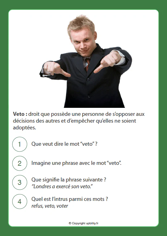 FICHES ILLUSTRÉES | Développement du vocabulaire (14-15 ans) - Image 5