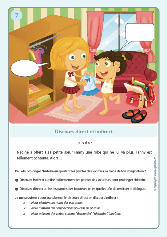 FICHES ILLUSTRÉES | Discours direct et indirect - Image 4