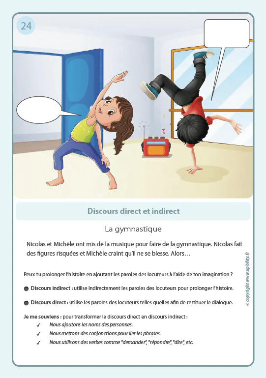 FICHES ILLUSTRÉES | Discours direct et indirect - Image 5