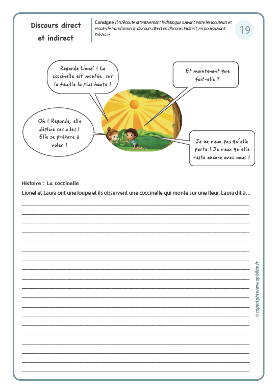FICHES ILLUSTRÉES | Discours direct et indirect - Image 6
