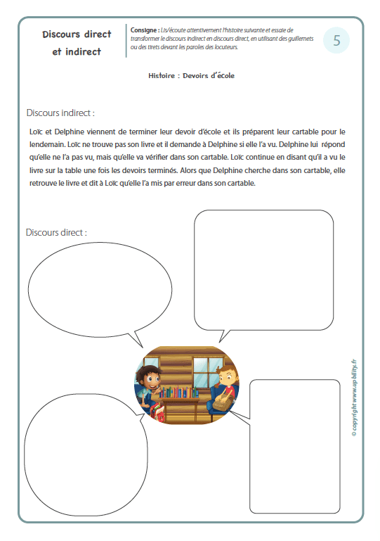 FICHES ILLUSTRÉES | Discours direct et indirect - Image 9