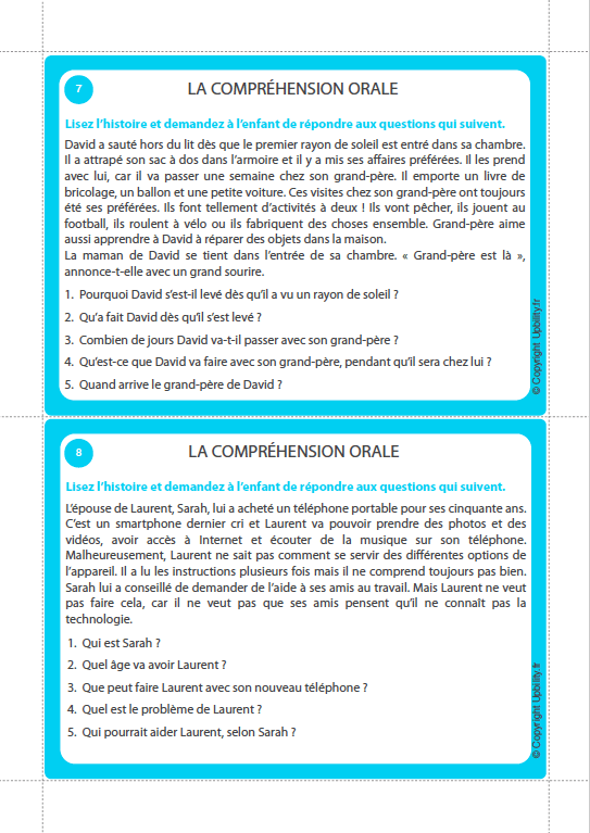 FICHES ILLUSTRÉES | Maîtriser la compréhension orale - Image 6
