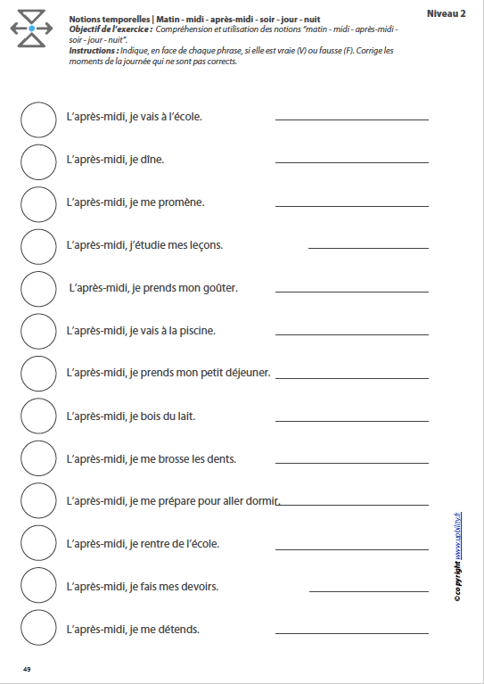 L’ORIENTATION TEMPORELLE | Matin – midi – après-midi – soir – jour – nuit - Image 6