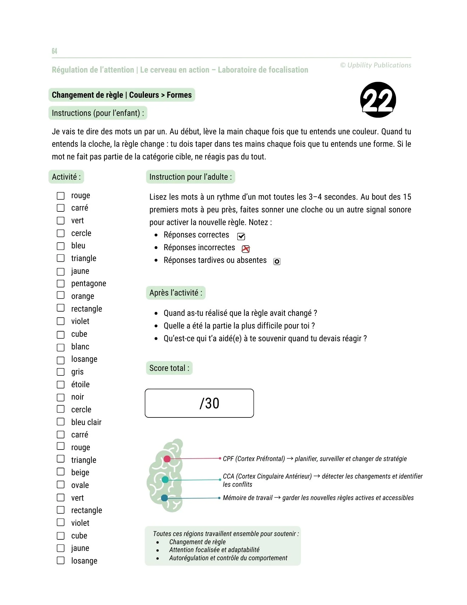 Les fonctions exécutives - Stratégies d’intervention | 6–12 ans - Image 5