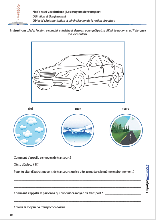 LES MOYENS DE TRANSPORT | Notions et vocabulaire - Image 10