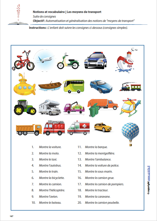 LES MOYENS DE TRANSPORT | Notions et vocabulaire - Image 5