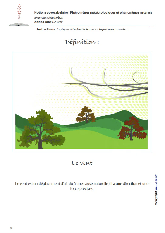 PHENOMENES METEOROLOGIQUES ET PHENOMENES NATURELS | Notions et vocabulaire - Image 3