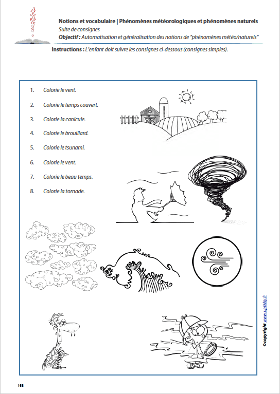 PHENOMENES METEOROLOGIQUES ET PHENOMENES NATURELS | Notions et vocabulaire - Image 4
