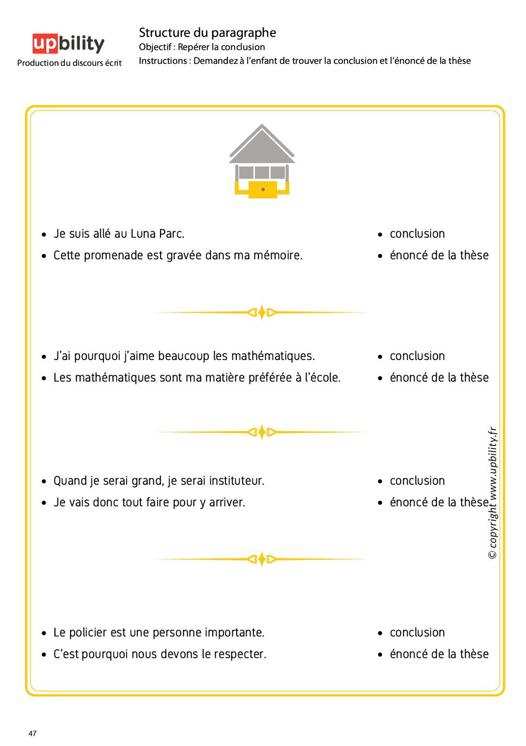 PRODUCTION DU DISCOURS ÉCRIT | Structure du paragraphe - Image 6