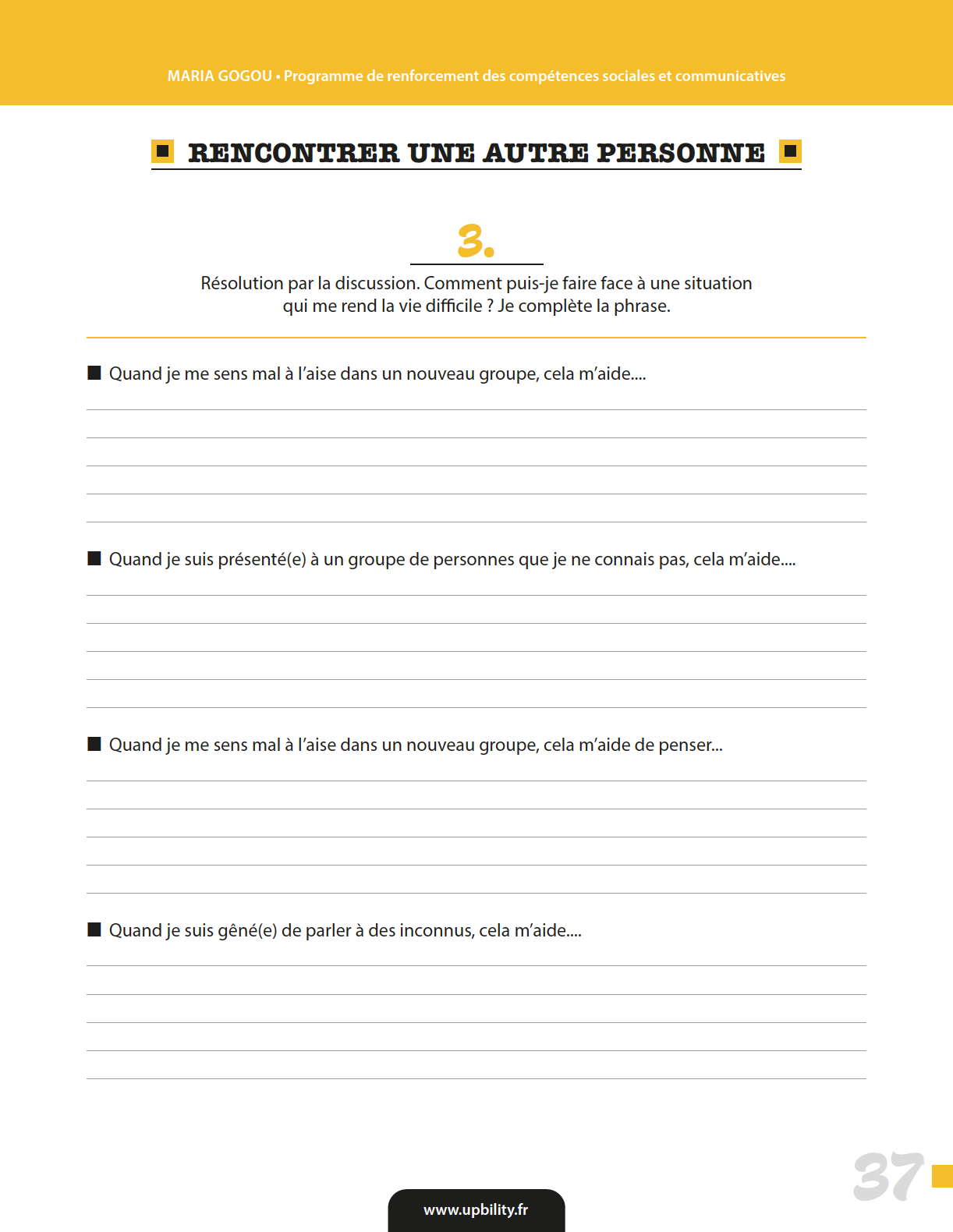 Programme de renforcement des compétences sociales et communicatives - Image 4