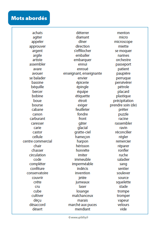 Trouve le mot ! | CARTES DE VOCABULAIRE - Image 2