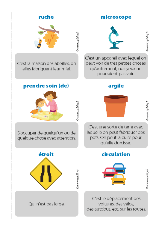 Trouve le mot ! | CARTES DE VOCABULAIRE - Image 3